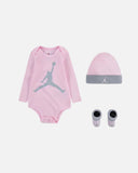 Jordan Jumpman Bodysuit, Hat & Booties 3-Piece Set Pink (Baby)
