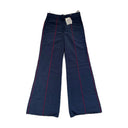 Loewe Contrast-Piped Wide-Leg Trousers Navy