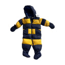 Ralph Lauren Striped Hooded Snowsuit Navy Yellow (Baby)