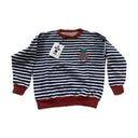 Bobo Choses Happy Sads Striped Sweatshirt Navy White (Kids)
