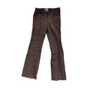 Ernest W. Baker Flare Trousers Brown Melange