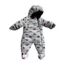 Tommy Hilfiger All-Over Logo Print Snowsuit White (Baby)