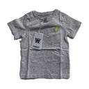 Double A by Wood Wood Logo Patch T-Shirt Grey Melange (Kids)