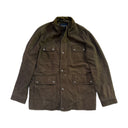 Hackett Leather 4-Pocket Jacket Olive