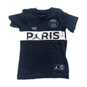 Jordan x PSG Paris Stripe T-Shirt Black (Kids)