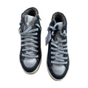 P448 Skate Vegan Apple High-Top Sneakers Black Silver