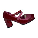 Georges Wendell Madame Wendell's Double-Strap Pumps Red Pink