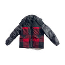 Woolrich Buffalo Check Hybrid Puffer Jacket Red Black (Kids)