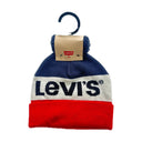 Levi's Logo Pom Pom Beanie Blue Red (Kids)