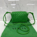 Bottega Veneta Green Camera Shoulder Bag RFID | Pre-Loved
