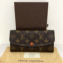 Louis Vuitton Orange Monogram Emilie Wallet | Pre-Loved