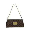 Louis Vuitton Damier Ebene Eva Pochette Chain Shoulder Bag | Pre-Loved