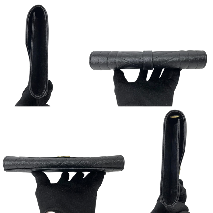 Saint Laurent Black 651030 Leather Clutch | Pre-Loved