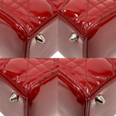Dior Red Lady Dior Medium Patent Zip Version Shoulder Bag | Pre-Loved