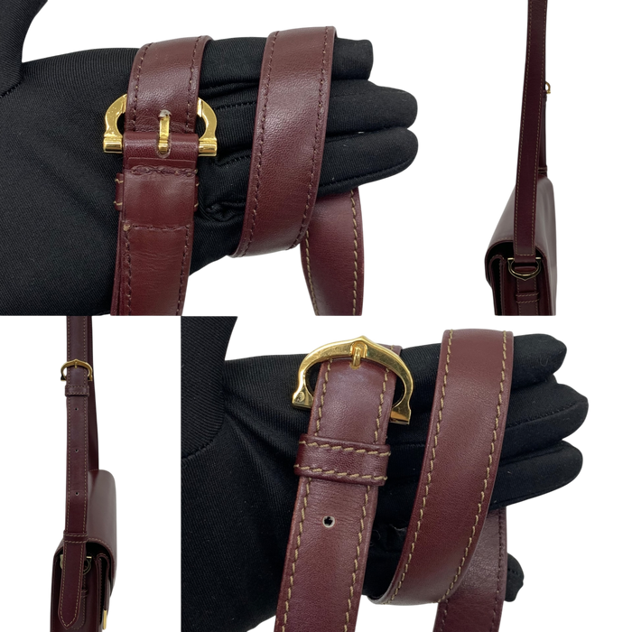 Cartier Red Leather Must De Cartier Shoulder Flap Bag | Pre-Loved