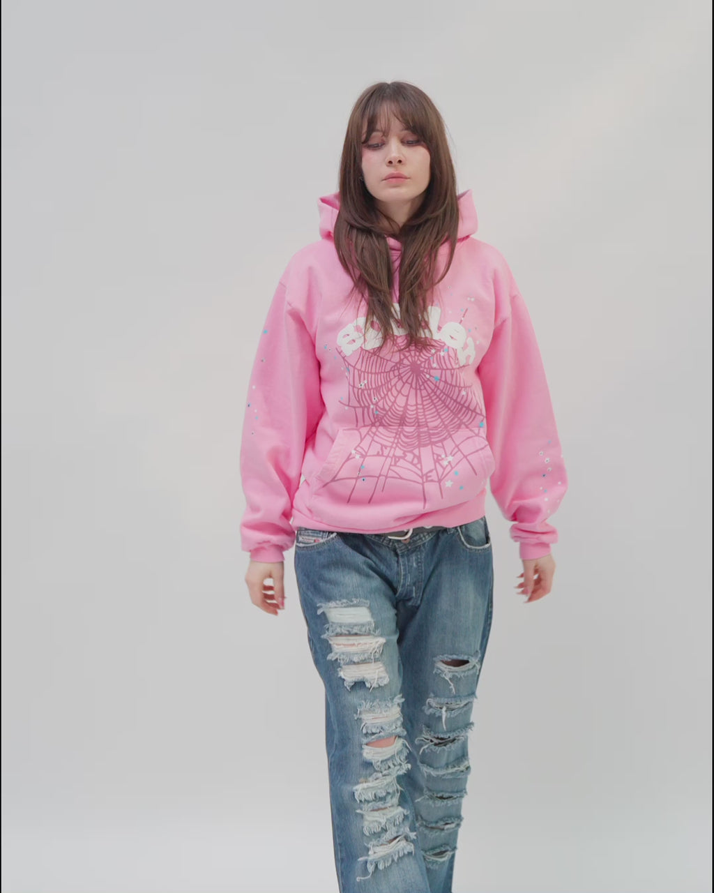 Sp5der OG Web Hoodie Pink - True to Sole - 8