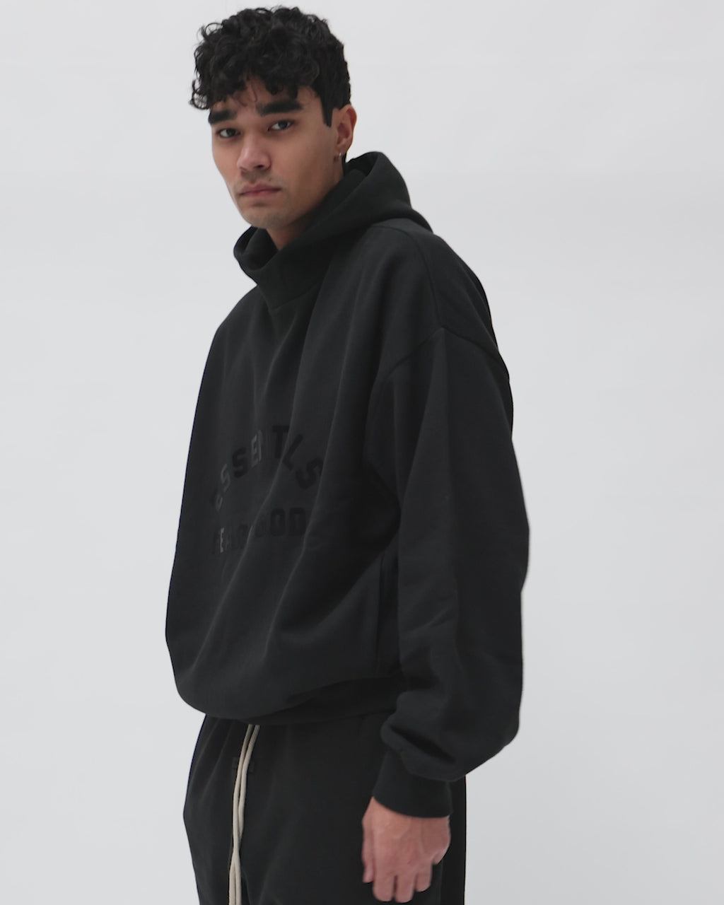Fear of God Essentials Hoodie Black - True to Sole-1