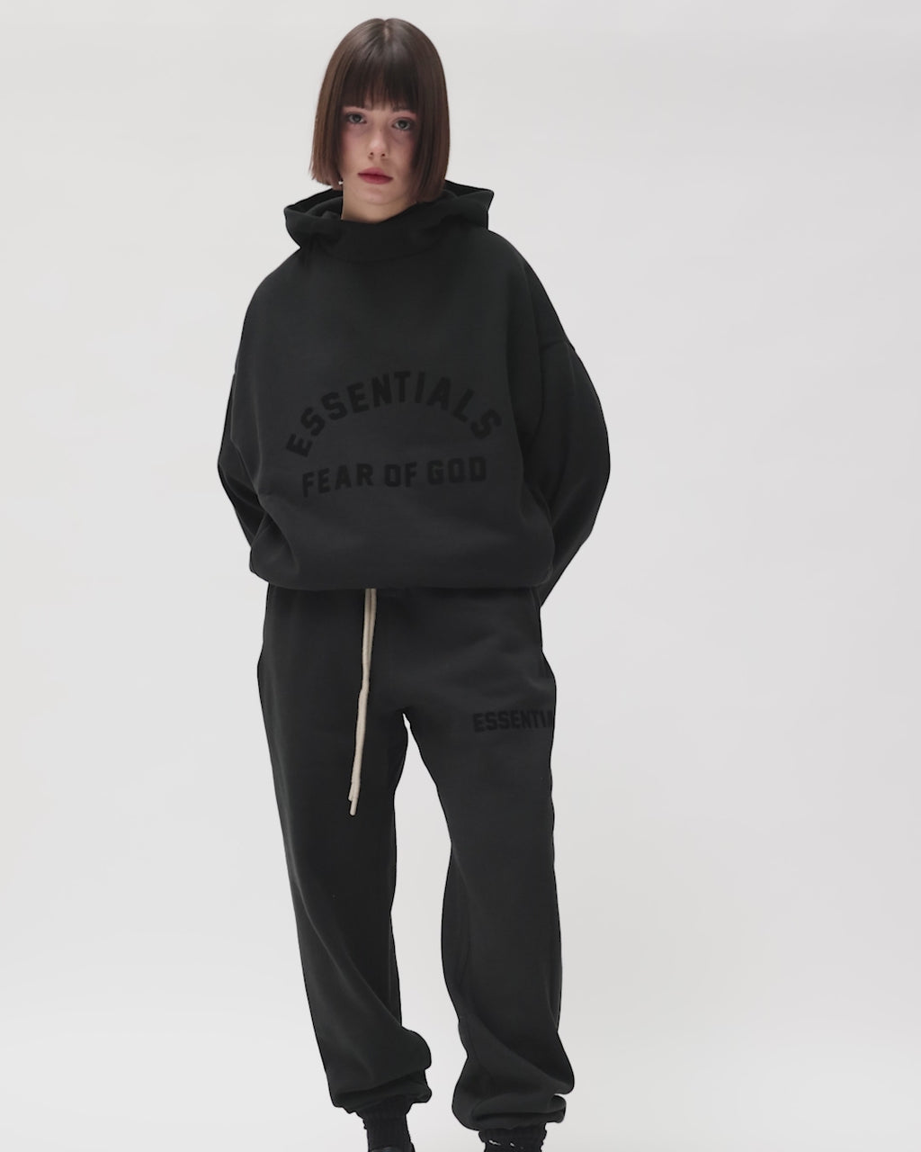 Fear of God Essentials Hoodie Black - True to Sole-1