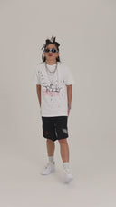 Tricou Travis Scott Cactus Jack x Sp5der Days Before Rodeo II Alb