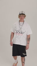 Tricou Travis Scott Cactus Jack x Sp5der Days Before Rodeo II Alb