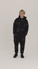 Denim Tears Cotton Wreath Black Monochrome Hoodie