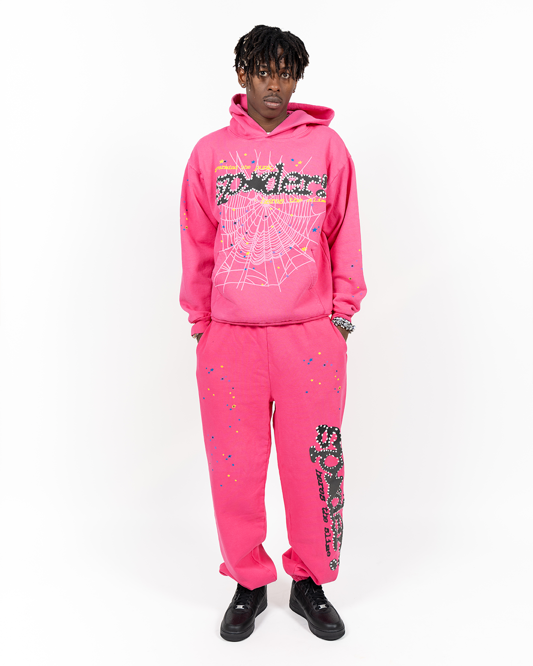 Hanorac Sp5der P*NK V2 Roz - True to Sole Hanorac Sp5der P*NK V2 Roz - True to Sole