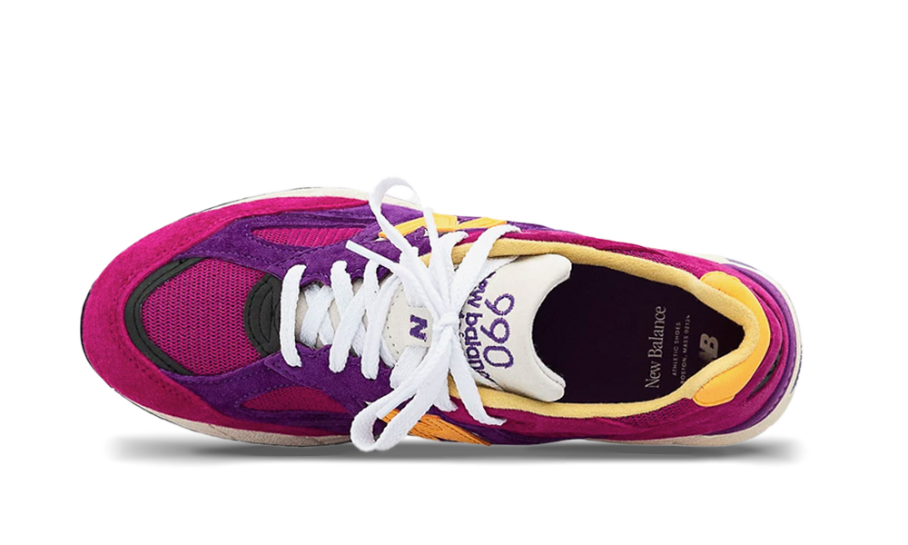 New balance purple yellow sales
