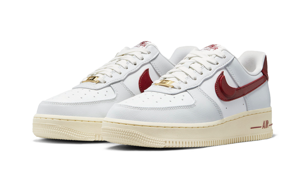 Air force 1 low red blue white sales
