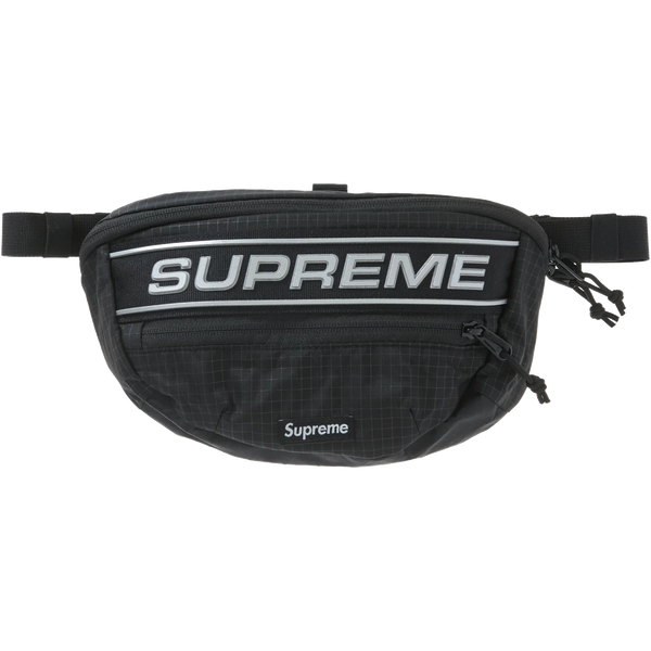 Supreme Logo Waist Bag Black  - True to Sole-1