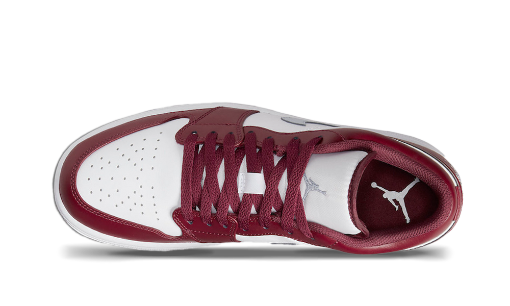 Air Jordan 1 Low White Bordeaux (553558-615) - True to Sole-3