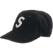 Supreme Corduroy S Logo 6-Panel (FW23) Black