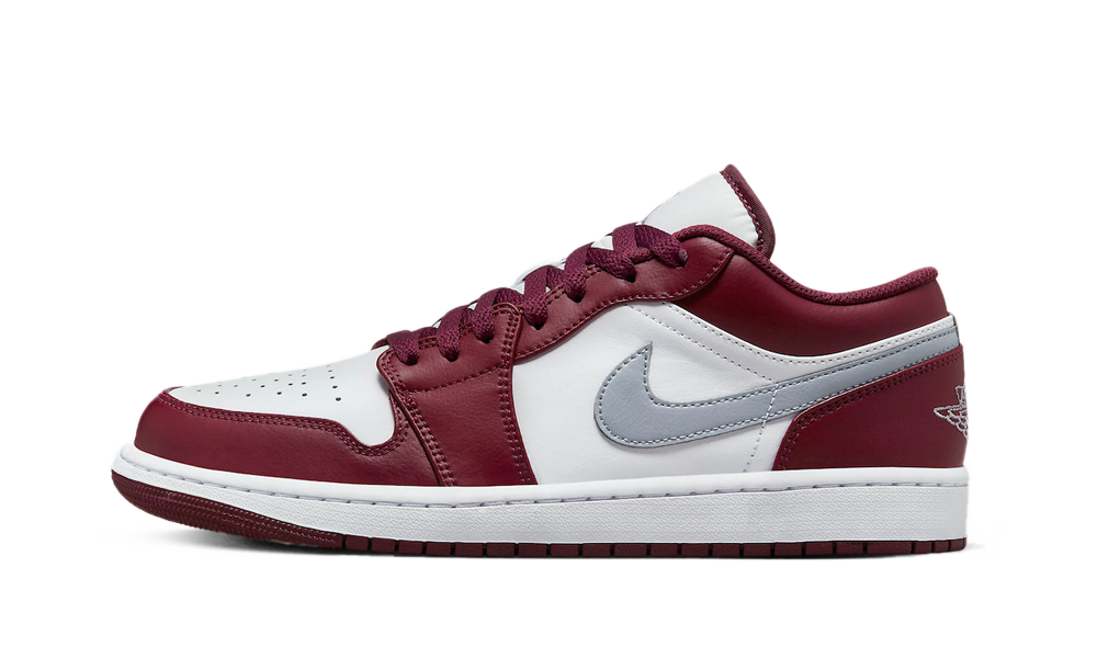 Air Jordan 1 Low White Bordeaux (553558-615) - True to Sole-1