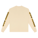drew house ls hug tee biscotti
