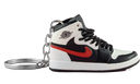 Air Jordan 1 Mid Black Chile Red White kulcstartó