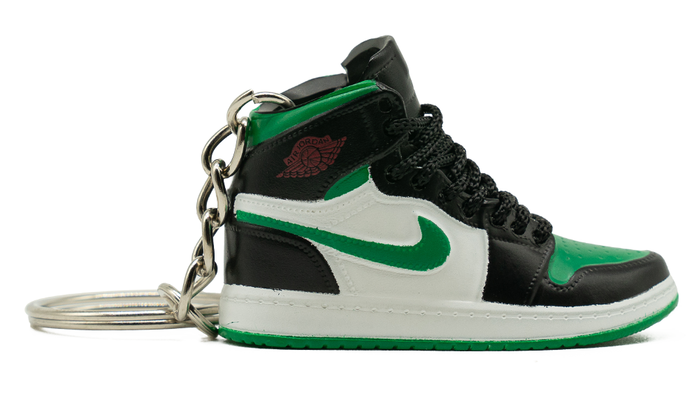 Air Jordan 1 Mid Green Toe Keychain True to Sole