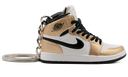 Air Jordan 1 Mid Metallic Gold Black White kulcstartó