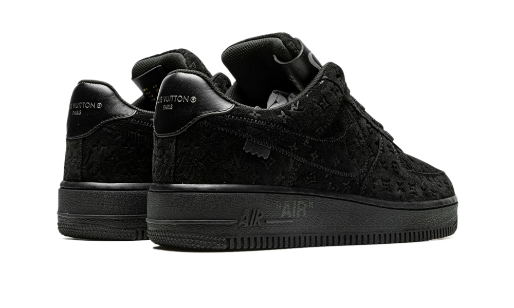 Nike Louis Vuitton Air Force 1 Low Virgil Abloh - Black/Black (1A9VD6) - True to Sole