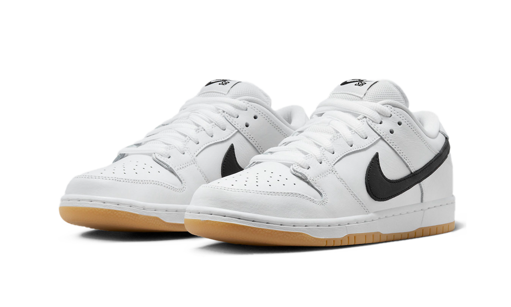 Nike SB Dunk Low Pro Alb Gumă (CD2563-101) - True to Sole