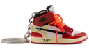 Off-White x Air Jordan 1 High Chicago kulcstartó (narancs fűző) - True to sOel