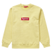 Supreme Box Logo Crewneck (FW22) Pale Yellow - True to Sole