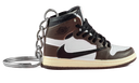Travis Scott Air Jordan 1 Retro High OG kulcstartó (fekete fűző) - True to Sole