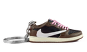 Travis Scott Air Jordan 1 Retro Low OG SP kulcstartó (pink fűző)