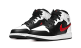 Air Jordan 1 Mid Black Chile Red White (554725-075) - True to Sole