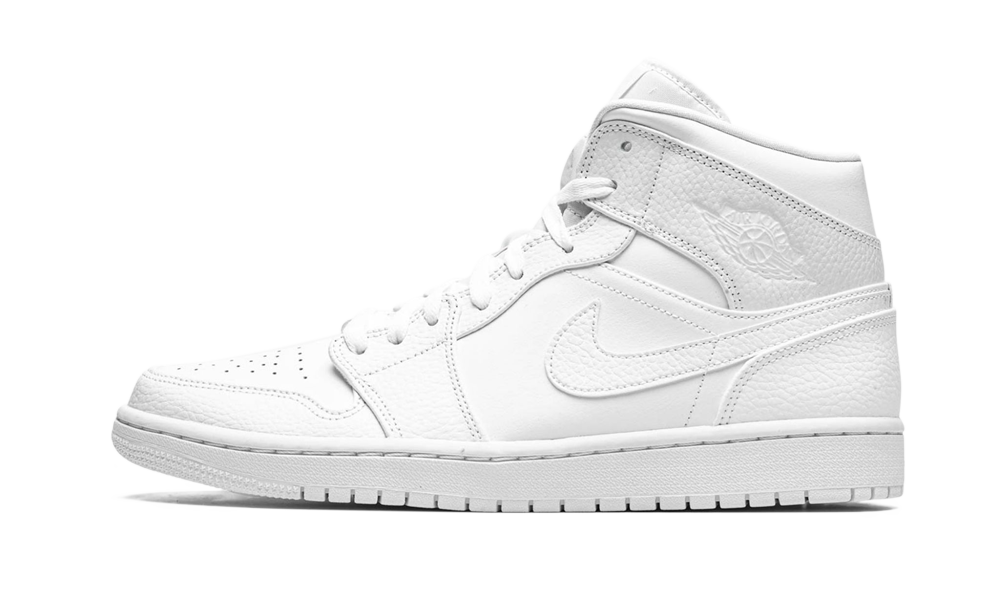 Jordan 1 best sale mid white