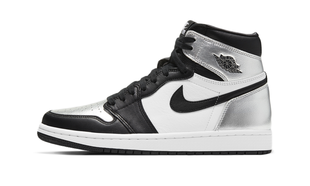 Jordan 1 white and silver best sale