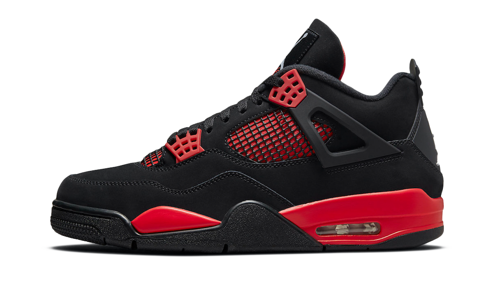 Jordan 4 retro red and black best sale