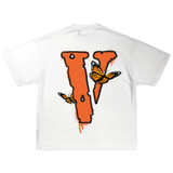 Juice Wrld x Vlone Butterfly T-shirt White - True to Sole