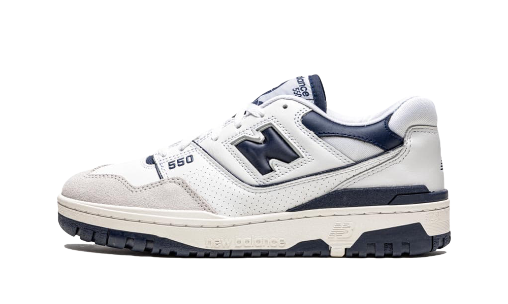 New balance 550 navy blue hotsell