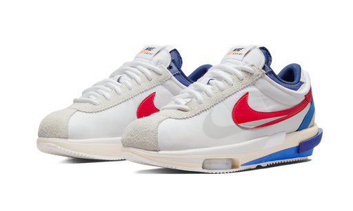 Nike Cortez 4.0 Sacai White University Red Blue (DQ0581-100) - True to Sole