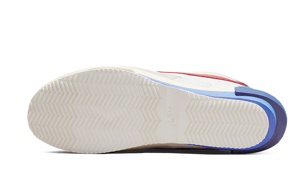 Nike Cortez 4.0 Sacai White University Red Blue DQ0581 100